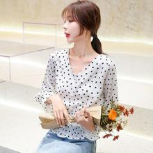 Korean version of chiffon shirt _2019 Korean version of