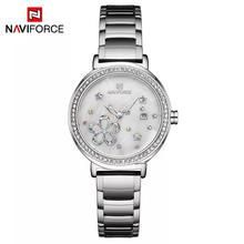 NAVIFORCE NF5016 Women's Shiny Star Stainless Steel Elegant Quartz Watch