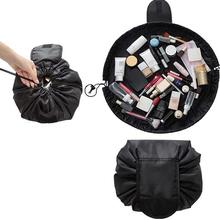 Black Shrink Cosmetic Bag/Drawstring Cosmetic Bag