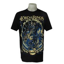 Black Half Sleeve Lord Of The Ring Printed T-Shirt For Men