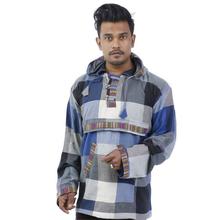 Multi-colored Front Pocket Designed Hooded Shirt For Men - RNG-07