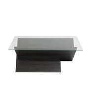 COFFEE TABLE ETRO CF90 ROYAL ACACIA CLEAR GLASS