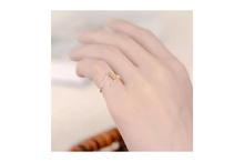 925 Silver Tree Branch Gold Bird Resizable Open Knuckle Ring