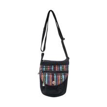 Black Flap Lock Crossbody Bag-Unisex