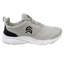 Shikhar Shoes Grey/Black Mesh Sports Shoes For Men - 6106