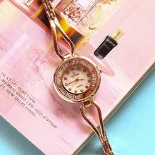 Ultima Off White Dial Stone Studded Analog Watch For Women-Golden