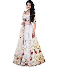 Shree Radhe Enterprise Women's Embroidered Semi Stitched