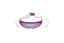 Large View Swimming Goggles With Ear Plugs - Purple
