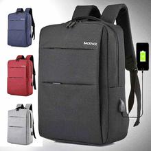 Slim Laptop Backpack With USB Charging Port Bag for Men and Women