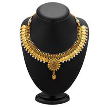 Sukkhi Eye-Catchy Gold Plated Temple Jewellery Coin Necklace
