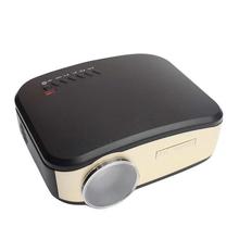 1200-Lumens Mini Wireless Projector With Remote - Black/Gold