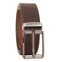 Hornbull Men's Brown Wallet and Belt Combo