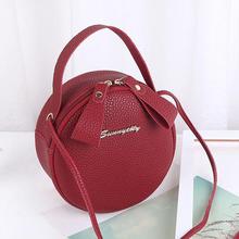 New Women Round Cross Body Bags Messenger Bag High Quality