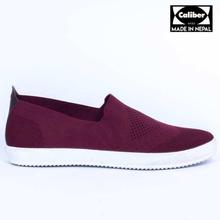 Caliber Shoes Black Casual Slip On Shoes For Men - (450)