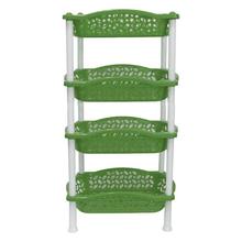 Bagmati Green Multi-purpose 4-Layer Plastic Rack