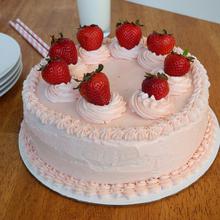 Strawberry Plain Cake