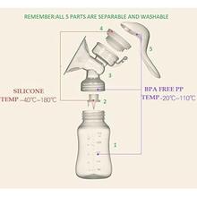 Syga Manual Breast Pump with Nipple (White)