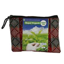 Nepal Organic Green Tea Leaf Tea With Dhaka Bag- 50g