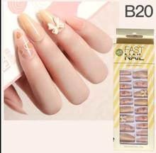 Exquisite Series Fake Nail Nude Color 24 Pieces - Fast Quick Press On Nail