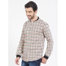 Men Black Regular Fit Checked Casual Shirt