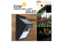LED Solar Power Sensor Wall Light Outdoor Waterproof Energy Saving Street Path Home Garden Security Lamp 20 LEDs