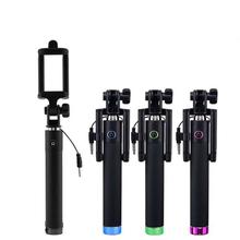 Portable Foldable Mini Wired Take Cable Pole Monopod Selfie Stick