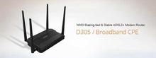 Tenda D305 wireless router ADSL2+Modem router WIFI Router English Firmware 300M WIFI Router with USB 2.0 Port