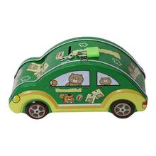 Green Car Shaped Piggy Bank With Lock For Kids - DME027