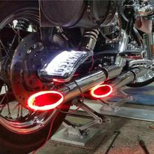 Motorcycle LED Light, Motorbike Exhaust Pipe Lamp, Warning Firing Indicator, Scooter Refit Thermostability Light