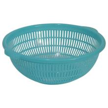 Bagmati Blue Round Plastic Fruit & Vegetable Strainer Basket- Small - 222