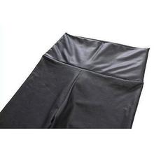 Sexy Women High Waist Stretch Black Leather Slim Pants Leggings Faux