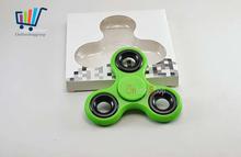 Stainless Metal Bearing Fidget Spinner Toy Stress Reducer,Hand Spinner Tri-Spinner GREEN