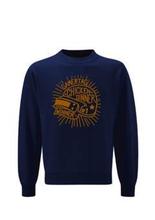 PUBG Gamertag Golden Printed Sweatshirt Blue