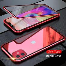 360 Metal Magnetic Phone Case For iPhone 11 Pro Max Case For