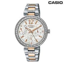 Casio Sheen Round Dial Chronograph Watch For Women -SHE-3803SG-7AUDR