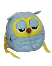 Blue/Yellow Owl Designed Bag For Kids