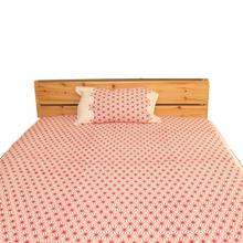 Red Crystal Printed Bedsheet