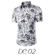 2018 new Hawaiian men's casual short-sleeved shirt