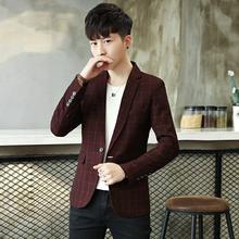 Checks Maroon Blazer