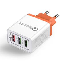 Universal 18 W USB Quick charge 3.0 5V 3A for Iphone 7 8  EU US Plug Mobile Phone Fast charger charging for Samsug s8 s9 Huawei