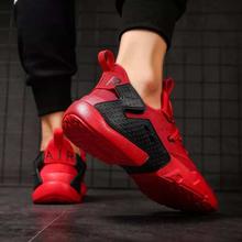 Plus Size Athletic Shoes For Men - Chili Red