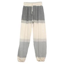 Cream/Grey Cotton Trouser For Unisex