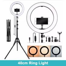 40cm Selfie Led Ring Light With 10 Fit Tripod Stand, Cell Phone Holder