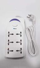 Micro  High Quality Extension cord 6 sockets with single switch.