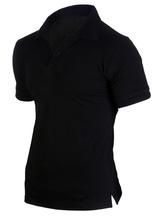 Summer Black Polo T-shirt For Men