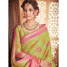 Stylee Lifestyle Green Patola Silk Jacquard Saree (1741)