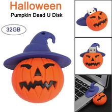 FashionieStore USB Flash Drives USB 2.0 32GB Memory Storage Pen Disk Digital Halloween Pumpkin Head  U Disk