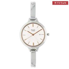 Titan 2578SM02 Raga Viva Silver Dial Analog Watch For Women