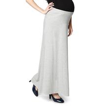 Nine Maternity Comfy Jersey Skirt In Grey Melange 3031