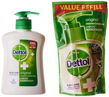 Dettol Handwash Pump Regular 200ml( Refill Pack Free)